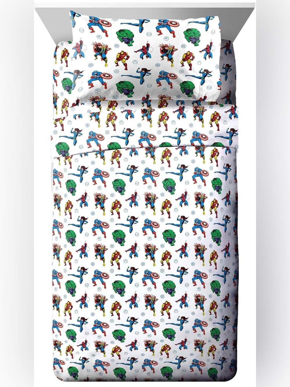 *LIKE NEW* Kids Avengers 4 piece Bedding Sheet Set - FULL SIZE
